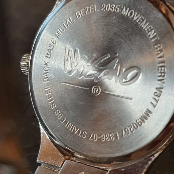 2 for $20😃Mossimo Silver/Blue Stainless Steel Men's Watch - Picture 3 of 3